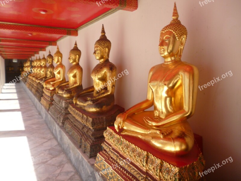 Buddha Floor Temple Thailand Bangkok