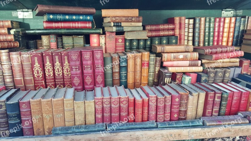 Books Paris France Vendor Free Photos