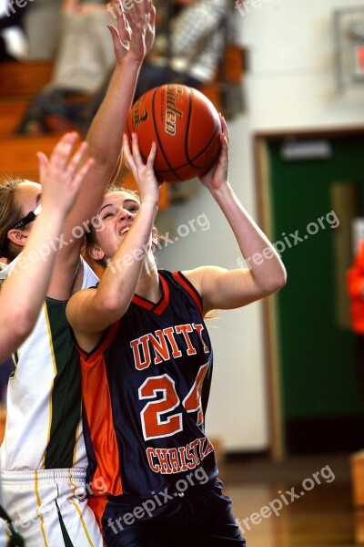 Basketball Girls Basketball Competition Game Teenager