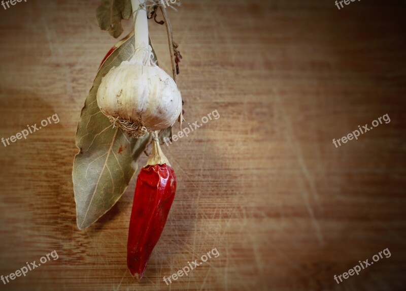 Chili Garlic Healthy Vitamin Eating