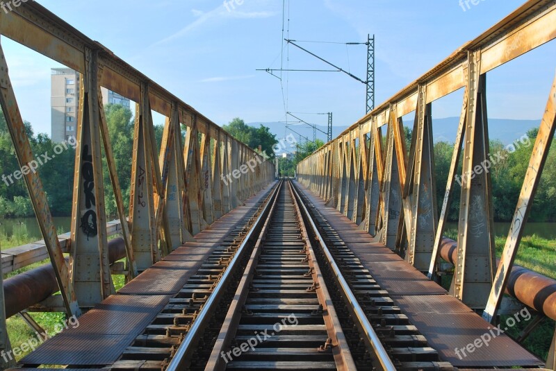 Railway Bridge Dangerous Metal Unsecured Bulgaria