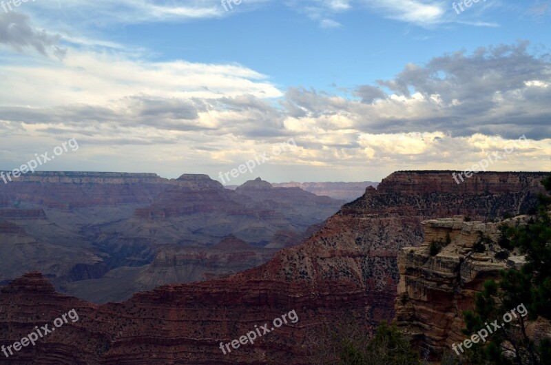 Valley Grand Canyon National Park Rock Nature View