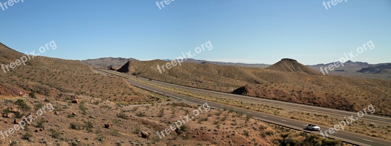 Road Arizona Desert Travel Landscape