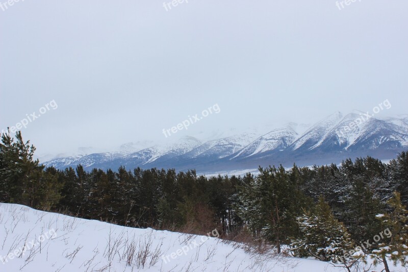 Kazakhstan Ridder Winter Landscape Mountains