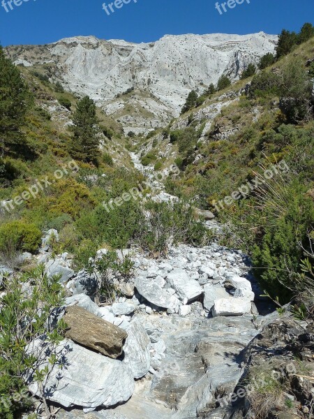 Mountain Mountain River Landscape Sierra Tejeda Free Photos