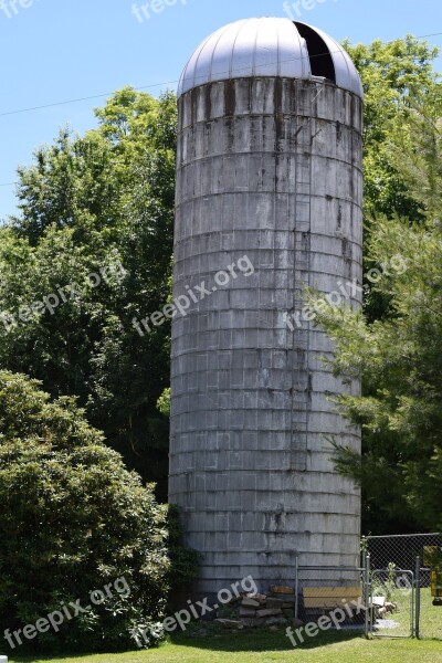 Farm Silo Corn Harvest Country