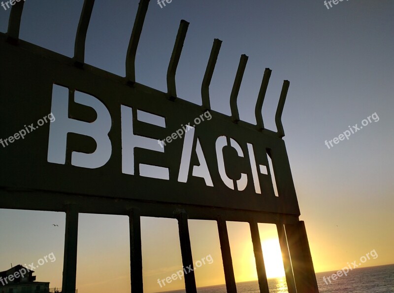 Beach Sunset San Diego Ocean Sunset Beach