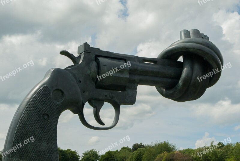 Nonviolence Normandy Caen Revolver Weapon