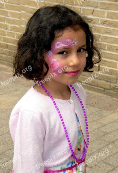 Little Girl Portait Face Melted Public Record