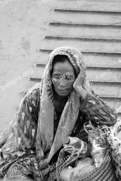 Tired Expression Tired Woman Unhappy Exhausted