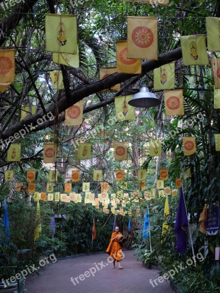 Thailand Bangkok Buddhist Buddhism Monastery