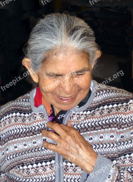 Old Woman Human Face Grandma Peru