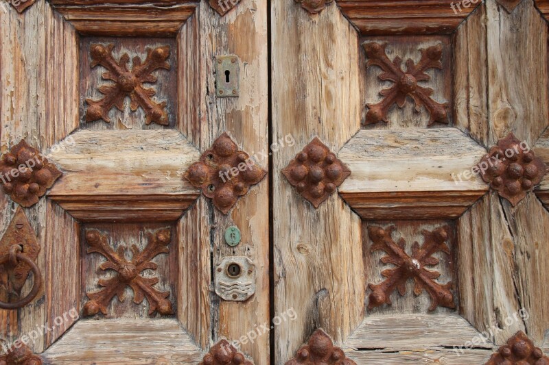 Old Door Door Gate Lock Access