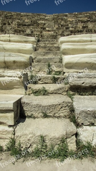 Cyprus Salamis Theatre Staircase Stairs