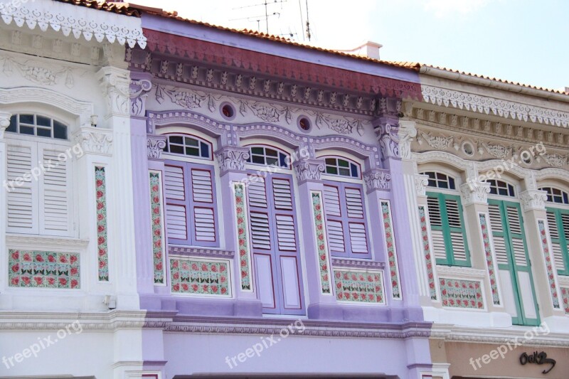 Singapore Architecture Terrace Homes Free Photos