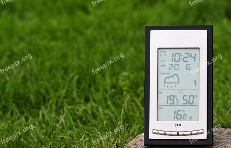 Weather Station Digital Display Weather Forecast Time Of Temperature Display