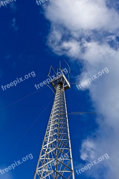 Tower Communications Wireless Antenna Broadcasting