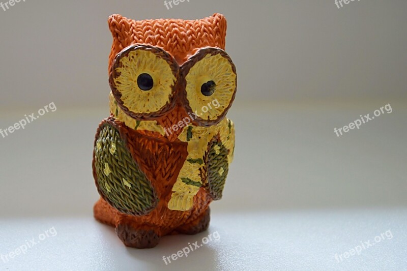 Figure Porcelain Figurine Owl Decoration Funny