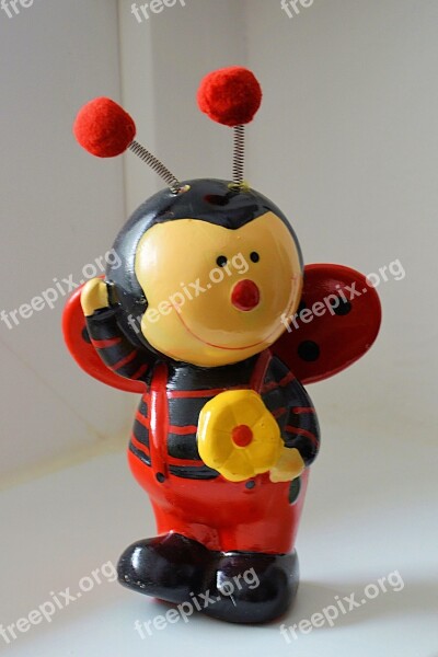 Figure Porcelain Figurine Bee Decoration Funny