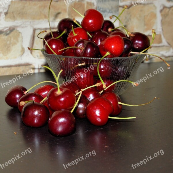 Cherries Sweet Sweet Cherries Red Fruit