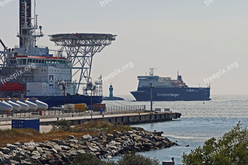 Bornholm Ferry Ferry Terminal Sassnitz Mukran Rügen