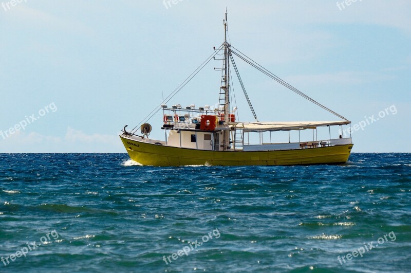 Powerboat Boat Water Ship Sea