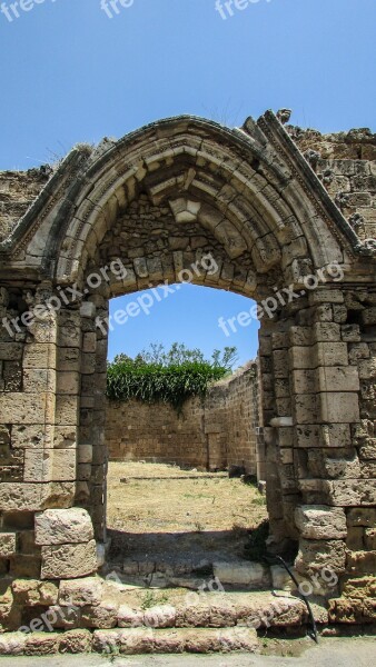 Cyprus Famagusta Church Old Ruins