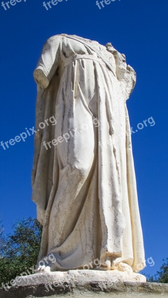 Cyprus Salamis Statue Woman Archaeology