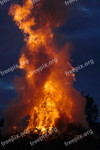 Fire Sky Flame Heat Clouds