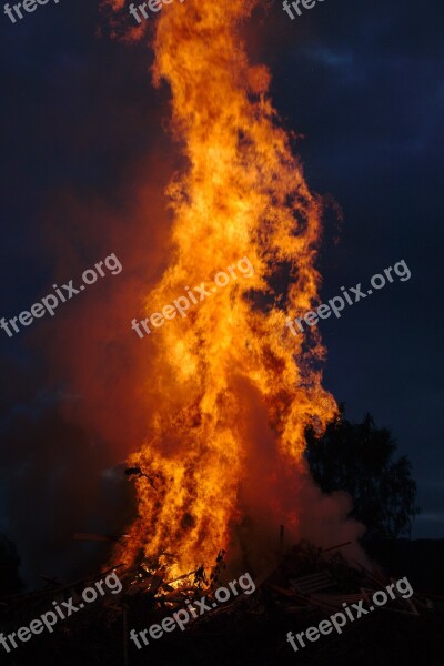 Fire Sky Flame Heat Clouds