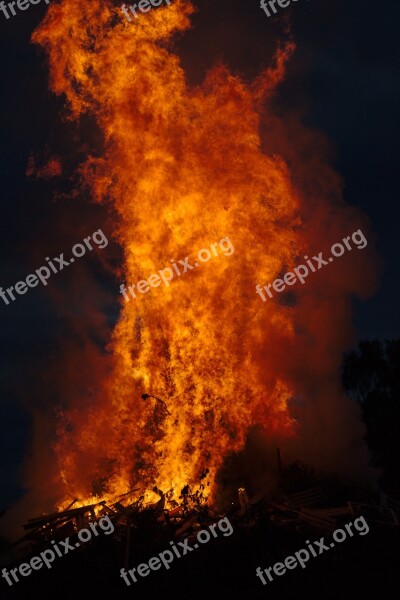 Fire Sky Flame Heat Clouds