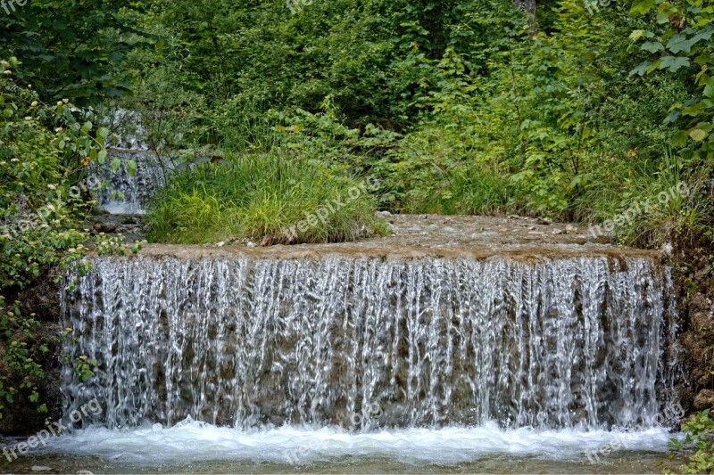 Bach Creek Waterfall Watercourse Waters