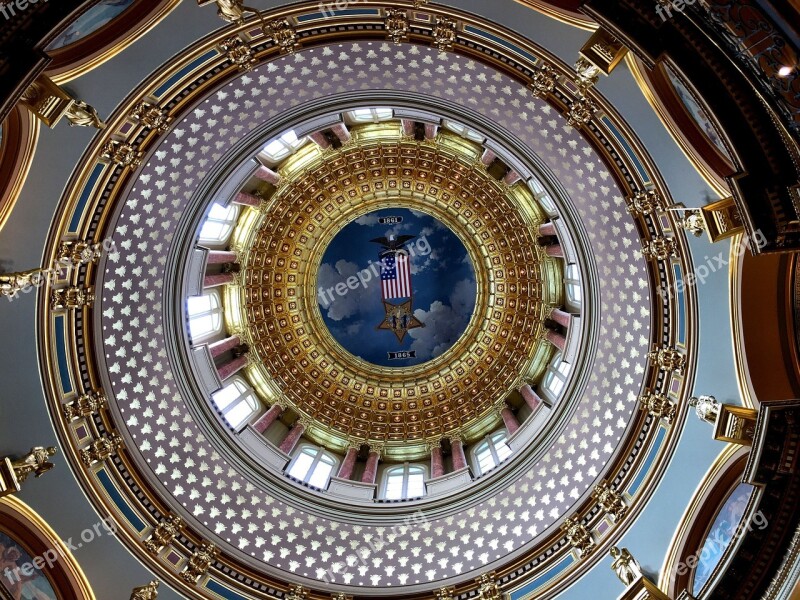 Iowa Capitol Dome Des Moines