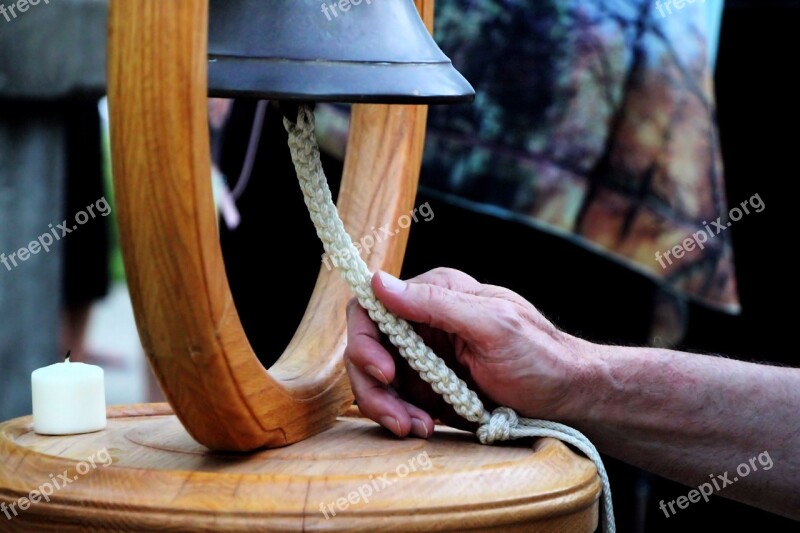 Memorial Bell Hand Remembrance Wood