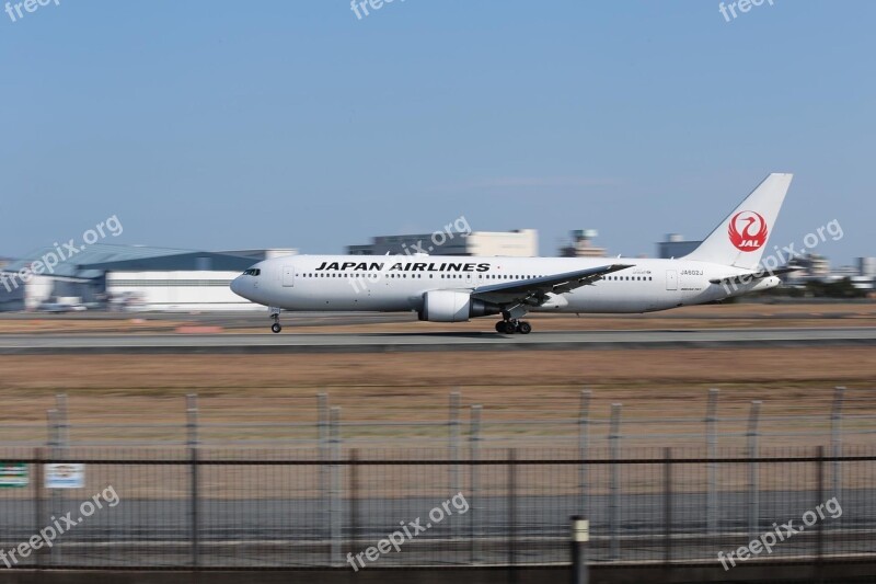 Japan Airplane Boeing 767 Osaka Airport Free Photos