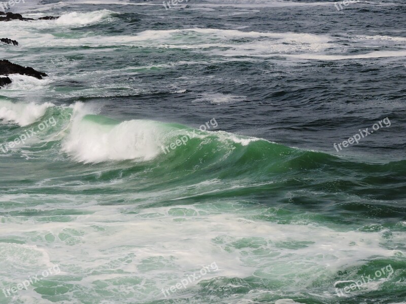 Rocky Creek Viewpoint Ocean Coast Oregon Rocky