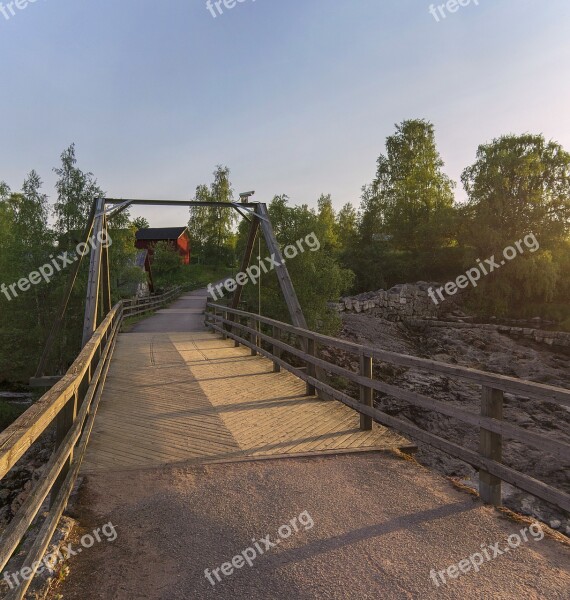 Rapids Nautelankoski Evening Bridge Reckless