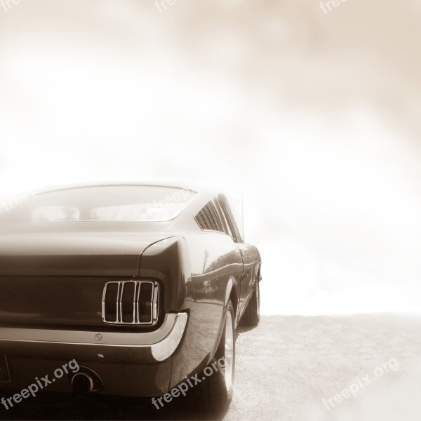 Car Automotive Ford Mustang Retro