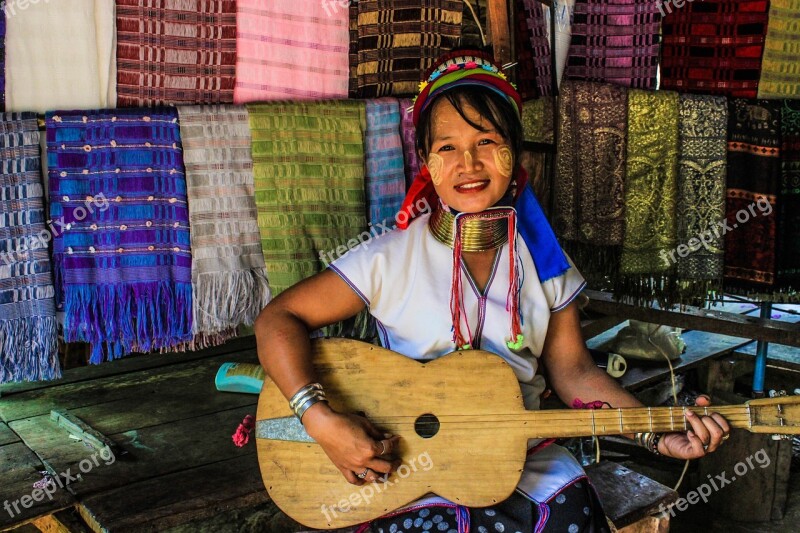 Thai People Thailand Karen Mae Hong Son Tourism