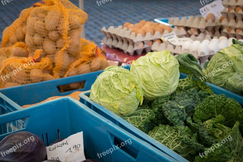 Vegetables Market Vegetable Stand Kohl Egg