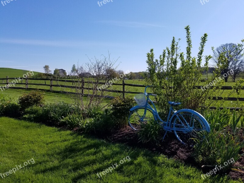 Pasture Nature Bicycle Farm Field