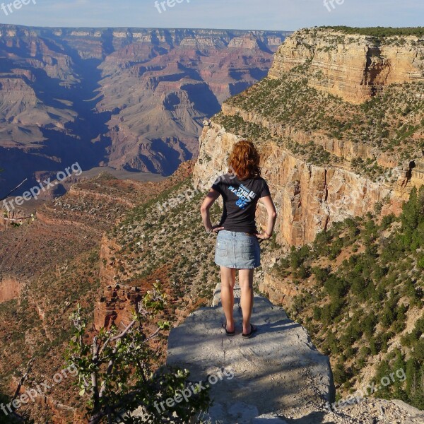 Canyon Edge Cliff Arizona Nature