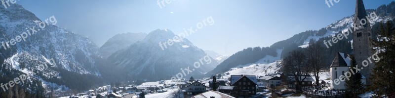 Kleinwalsertal Sun Winter Austria Mittelberg