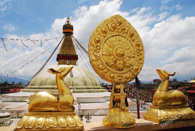 India Nepal Asia Travel Boudhanath