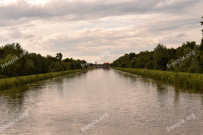 River Mirroring Sunrise Water Trees