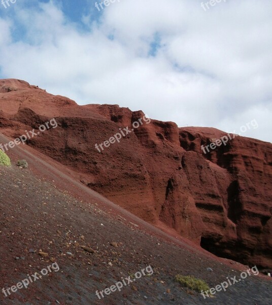 Spain Fuerteventura Island Atlantic Ocean Lava Rock