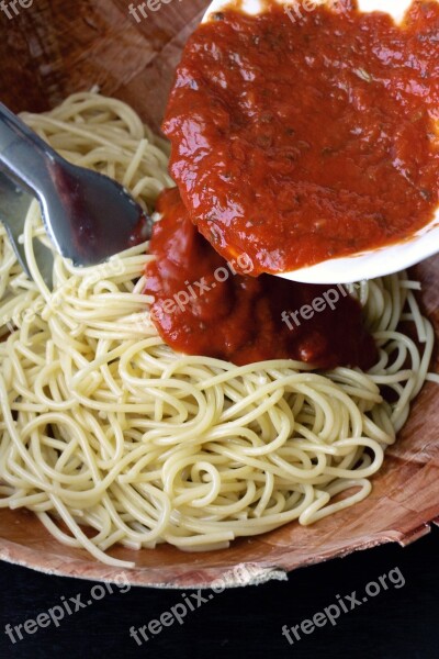 Pasta Spaghetti Food Italian Tomato