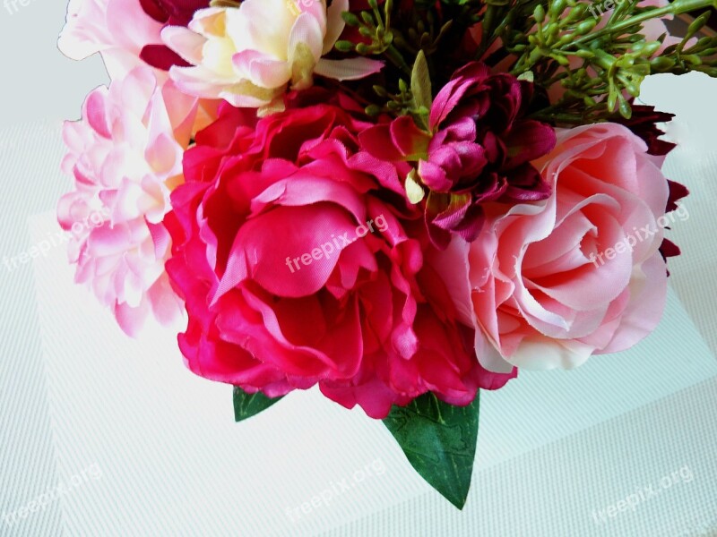 Artificial Flowers Deco Decoration Decorative Blossom