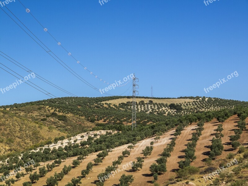 Power Lines High-voltage Tower Torres Lying Hv