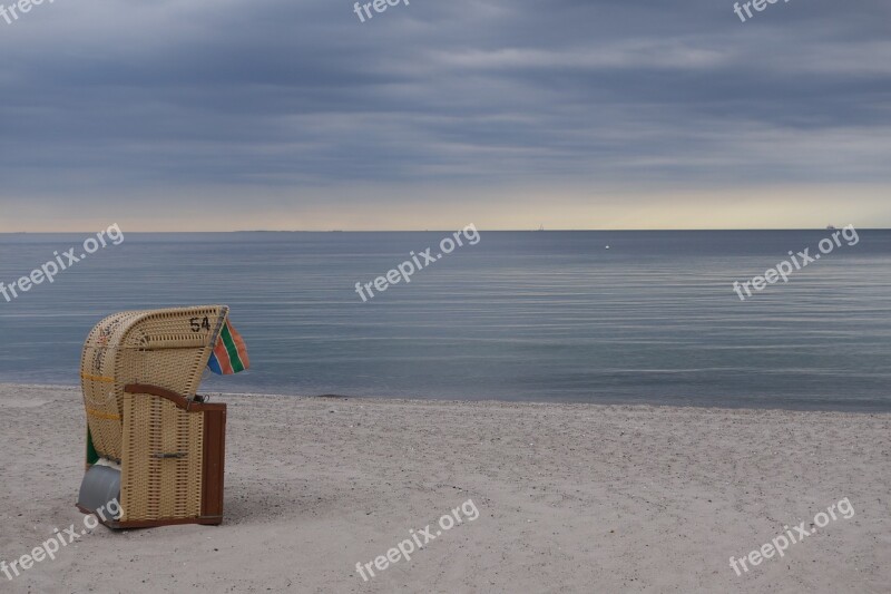 Beach Beach Chair Baltic Sea Blue Sand